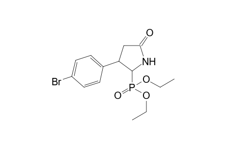 Diethyl 5-oxo-3-(4'-bromophenyl)-2-(pyrrolidinyl)phosphonate