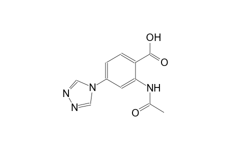 2-Acetamido-4-(4H-1,2,4-triazol-4-yl)benzoic acid