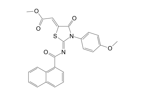 (Z)-Methyl-2-[(Z)-3-(4-methoxyphenyl)-2-(1-napthoylimino)-4-oxo-1,3-thiazolidin-5-ylidene]-acetate