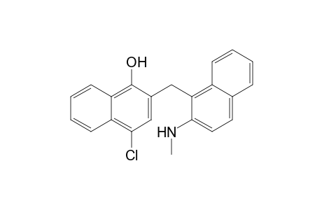 4-Chloro-2-[(2'-methylamino-1'-naphthyl)methyl]-1-naphthol