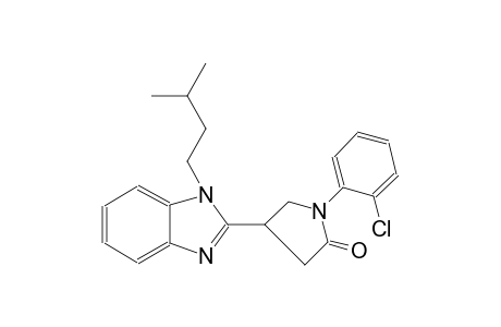 2-pyrrolidinone, 1-(2-chlorophenyl)-4-[1-(3-methylbutyl)-1H-benzimidazol-2-yl]-