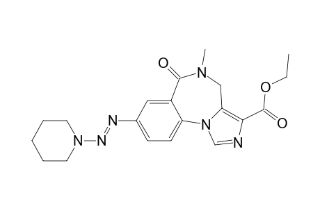 3-(Ethoxycarbonyl)-8-(piperidylazo)-5-methyl-4,5-dihydroimidazo[1,5-a]benzo[f][1,4]diazepin-6-one
