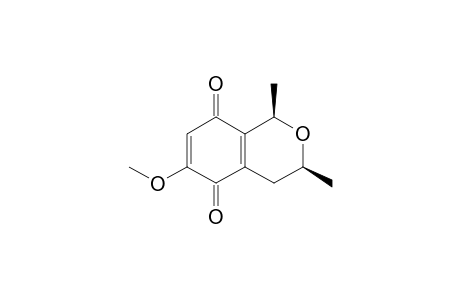 (1R,3S)-6-methoxy-1,3-dimethylbenzo[c]pyran-5,8-dione