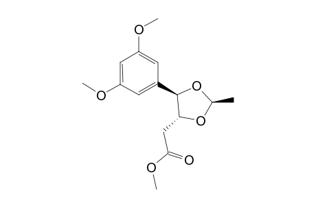 2-[(2S,4R,5R)-5-(3,5-dimethoxyphenyl)-2-methyl-1,3-dioxolan-4-yl]acetic acid methyl ester