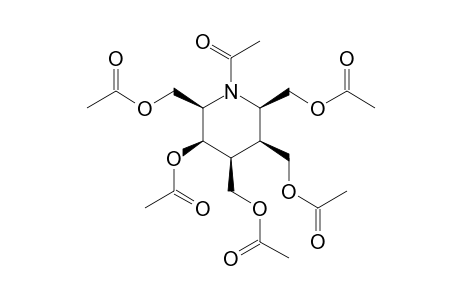 (2-R/S,3-S/R,4-S/R,5-R/S,6-R/S)-N-ACETYL-5-ACETOXYPIPERIDINE-2,3,4,6-TETRAMETHYL-TETRAACETATE