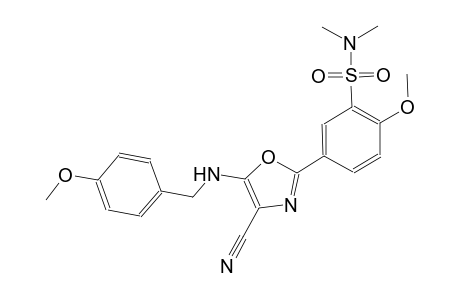 benzenesulfonamide, 5-[4-cyano-5-[[(4-methoxyphenyl)methyl]amino]-2-oxazolyl]-2-methoxy-N,N-dimethyl-