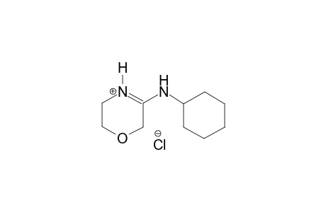 5-(cyclohexylamino)-3,6-dihydro-2H-1,4-oxazin-4-ium chloride