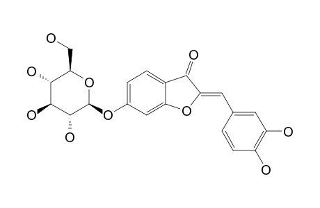 SULFURETIN-6-O-BETA-D-GLUCOPYRANOSIDE;3',4'-DIHYDROXY-AURONE-6-O-BETA-D-GLUCOPYRANOSIDE