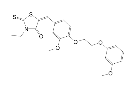 4-thiazolidinone, 3-ethyl-5-[[3-methoxy-4-[2-(3-methoxyphenoxy)ethoxy]phenyl]methylene]-2-thioxo-, (5E)-