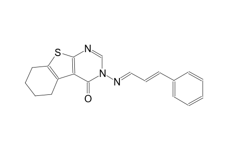 benzo[4,5]thieno[2,3-d]pyrimidin-4(3H)-one, 5,6,7,8-tetrahydro-3-[[(E,2E)-3-phenyl-2-propenylidene]amino]-