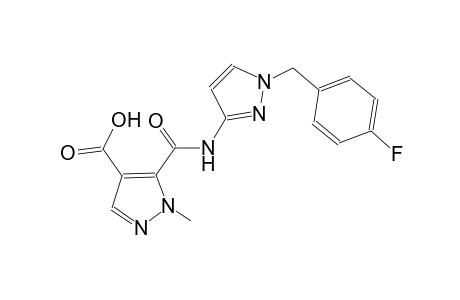 1H-pyrazole-4-carboxylic acid, 5-[[[1-[(4-fluorophenyl)methyl]-1H-pyrazol-3-yl]amino]carbonyl]-1-methyl-