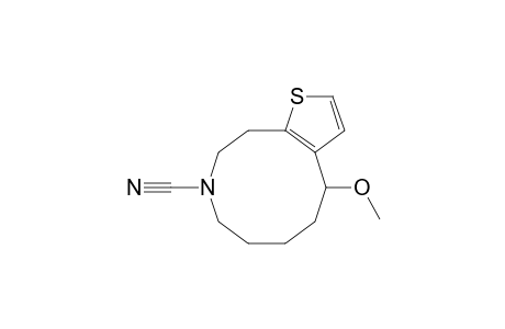 Thieno[2,3-d]azecine-9(4H)-carbonitrile, 5,6,7,8,10,11-hexahydro-4-methoxy-