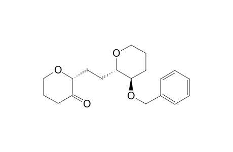 (2R*)-[2-[3(R)*-(Benzyloxy)tetrahydropyran-2(S)*-yl]ethyl]tetrahydropyran-3-one