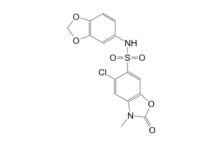 6-benzoxazolesulfonamide, N-(1,3-benzodioxol-5-yl)-5-chloro-2,3-dihydro-3-methyl-2-oxo-