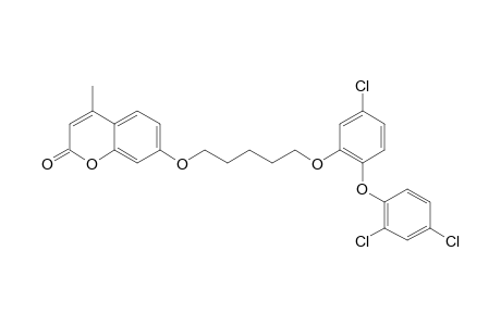 7-[[5-[5-CHLORO-2-(2,4-DICHLOROPHENOXY)-PHENOXY]-PENTYL]-OXY]-4-METHYL-2H-CHROMEN-2-ONE