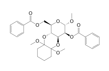 Methyl 2,6-di-O-benzoyl-3,4-O-(1',2'-dimethoxycyclohexane-1',2'-diyl)-.alpha.,D-mannopyranoside