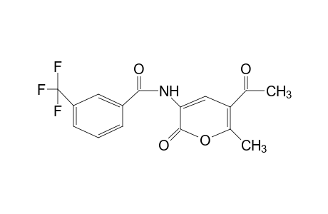 N-(5-ACETYL-6-METHYL-2-OXO-2H-PYRAN-3-YL)-alpha,alpha,alpha-TRIFLUORO-m-TOLUAMIDE