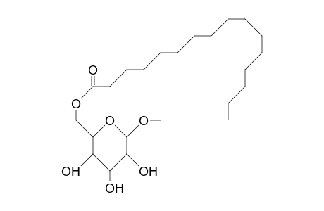 Methyl A-D-6-O-hexadecanoyl-glucopyranoside