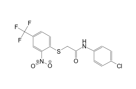N-(4-chlorophenyl)-2-{[2-nitro-4-(trifluoromethyl)phenyl]sulfanyl}acetamide