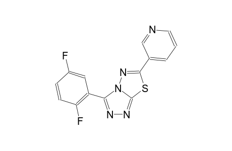 [1,2,4]triazolo[3,4-b][1,3,4]thiadiazole, 3-(2,5-difluorophenyl)-6-(3-pyridinyl)-