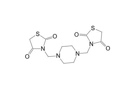 Piperazine, 1,4-bis(2,4-dioxo-3-thiazolidinylmethyl)-