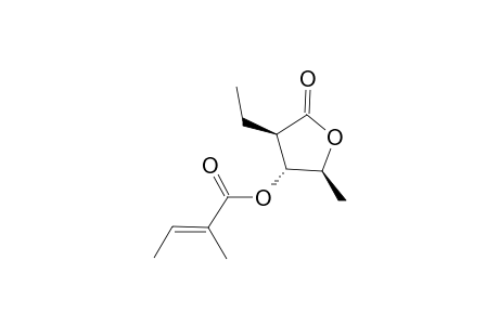 (E)-(2S,3R,4R)-4-Ethyl-2-methyl-5-oxotetrahydrofuran-3-yl 2-methylbut-2-enoate
