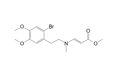 (E)-3-[2-(2-bromo-4,5-dimethoxy-phenyl)ethyl-methyl-amino]acrylic acid methyl ester