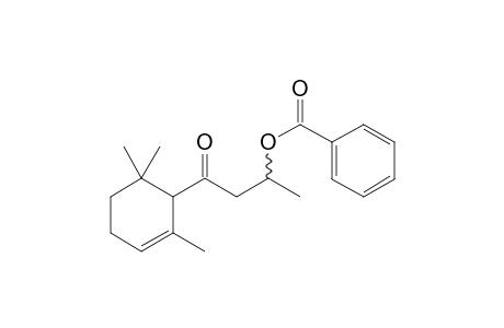 1-Methyl-3-oxo-3-(2,6,6-trimethyl-2-cyclohexen-1-yl)propyl benzoate