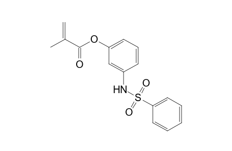 2-Propenoic acid, 2-methyl-, 3-[(phenylsulfonyl)amino]phenyl ester