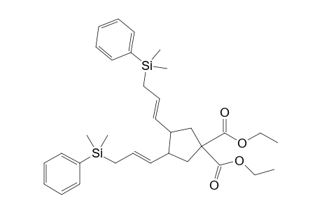 trans-(E),(E)-Diethyl 3,4-bis[3-(phenyldimethylsilyl)propenyl]cyclopentane-1,1-dicarboxylate