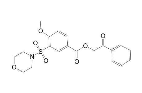 2-oxo-2-phenylethyl 4-methoxy-3-(4-morpholinylsulfonyl)benzoate
