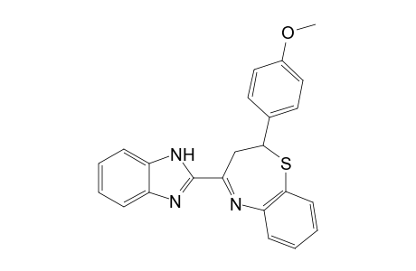 4-(1H-Benzo[d]imidazole-2-yl)-2-(4-methoxyphenyl)l-2,3-dihydrobenzo[b][1,4]thiazepine