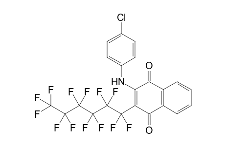 2-(4-Chloroanilino)-3-(perfluorohexyl)-1,4-naphthoquinone