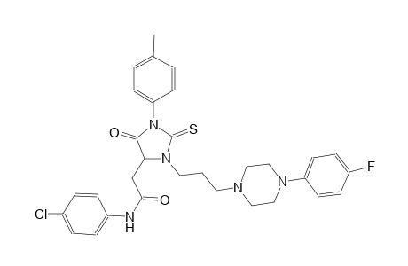 4-imidazolidineacetamide, N-(4-chlorophenyl)-3-[3-[4-(4-fluorophenyl)-1-piperazinyl]propyl]-1-(4-methylphenyl)-5-oxo-2-thioxo-