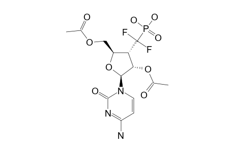 1-N-(2,5-DI-O-ACETYL-3-DEOXY-3-(DIHYDROXYPHOSPHONO)-DIFLUOROMETHYL-BETA-D-RIBOFURANOSYL)-CYTOSINE