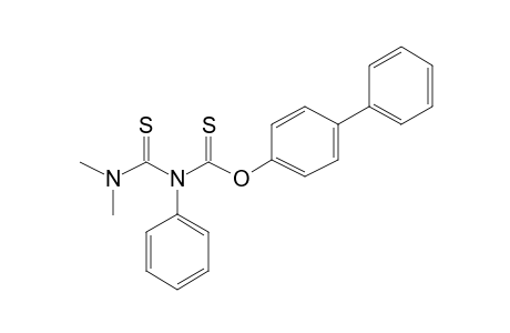 o-(4-Biphenylyl) 4,4-dimethyl-2-phenyl-1,3-dithioallophanate