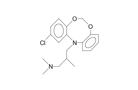 2-Chloro-12-(3-dimethylamino-2-methyl-propyl)-12H-dibenzo(D,G)(1,3,6)dioxazocine
