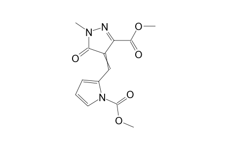 1-Methyl-4-(1'-methoxycarbonyl-2'-pyrrolomethylene)-3-methoxycarbonyl-2-pyrazolin-5-one