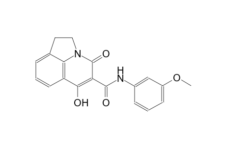4H-pyrrolo[3,2,1-ij]quinoline-5-carboxamide, 1,2-dihydro-6-hydroxy-N-(3-methoxyphenyl)-4-oxo-