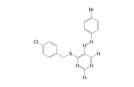 2,4-DIAMINO-5-[(PARA-BROMOPHENYL)-DIAZENYL]-6-[(4-CHLOROBENZYL)-THIO]-PYRIMIDINE