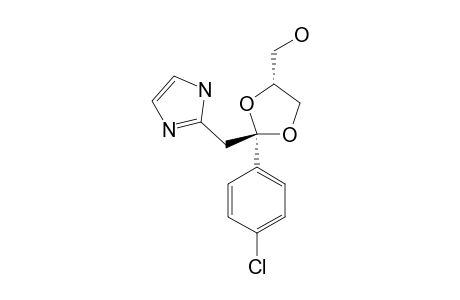 TRANS-2-(4-CHLOROPHENYL)-2-(2-IMIDAZOLYLMETHYL)-4-(HYDROXYMETHYL)-1,3-DIOXOLANE