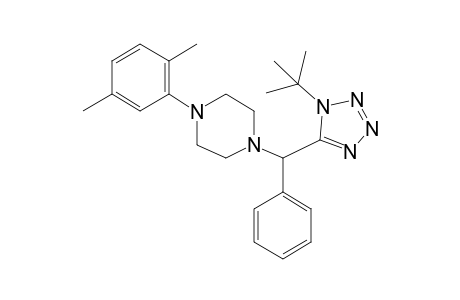 1-((1-(Tert-butyl)-1H-tetrazol-5-yl)(phenyl)methyl)-4-(2,5-dimethylphenyl)piperazine