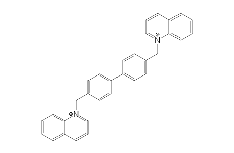 1-[4-[4-(quinolin-1-ium-1-ylmethyl)phenyl]benzyl]quinolin-1-ium