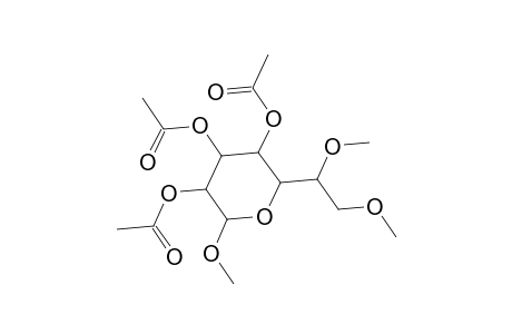 Methyl 2,3,4-tri-O-acetyl-6,7-di-O-methylheptopyranoside