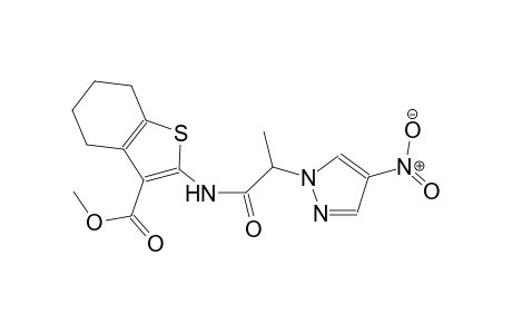 methyl 2-{[2-(4-nitro-1H-pyrazol-1-yl)propanoyl]amino}-4,5,6,7-tetrahydro-1-benzothiophene-3-carboxylate