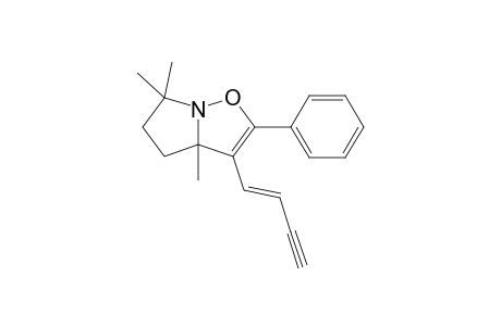 (E)-3a,4,5,6-Tetrahydro-3a,6,6-trimethyl-3-(but-1'-en-3'-ynyl)-2-phenylpyrrolo[1,2-b]isoxazole