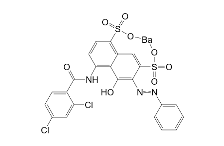 Barium 4-[(2,4-dichlorobenzoyl)amino]-5-hydroxy-6-(phenyldiazenyl)naphthalene-1,7-disulfonate