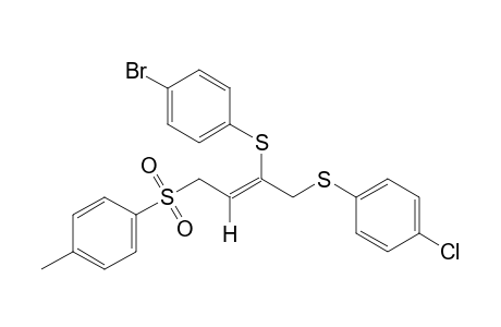 (Z)-2-[(p-bromophenyl)thio]-1-[(p-chlorophenyl)thio]-4-(p-tolylsulfonyl)-2-butene