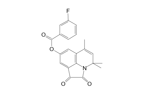 4,4,6-Trimethyl-1,2-dioxo-1,2-dihydro-4H-pyrrolo[3,2,1-ij]quinolin-8-yl 3-fluorobenzoate