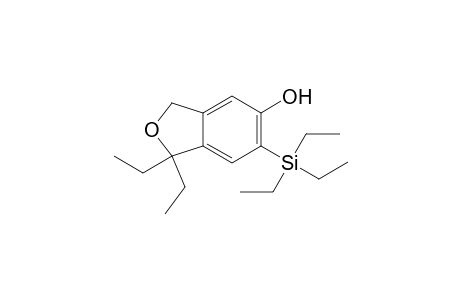 1,1-Diethyl-5-hydroxy-6-(trimethylsilyl)-1,3-dihydroisobenzofuran